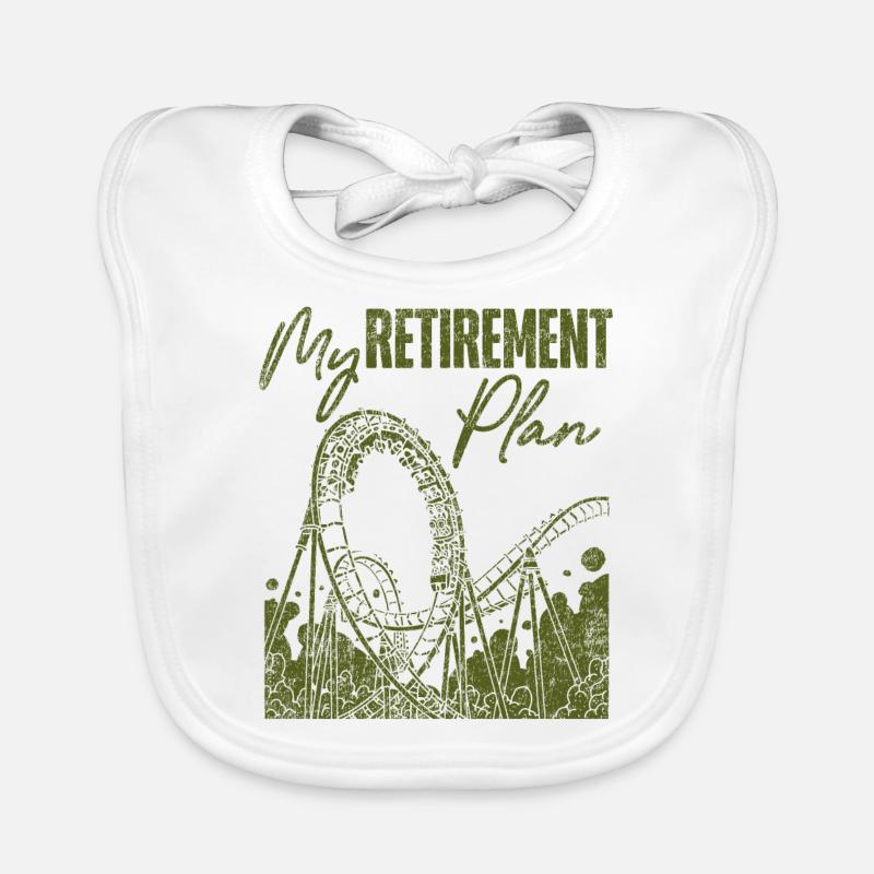 Roller Coaster Retraité Vintage Mon Bavoir bio Bébé