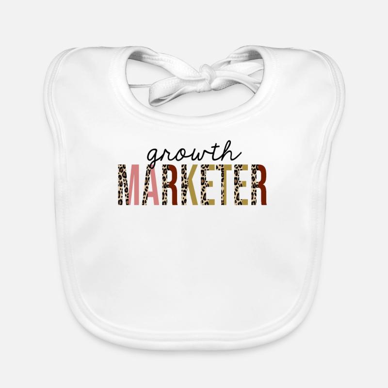 Growth marketer Leopard Print Funny Organic Baby Bibs