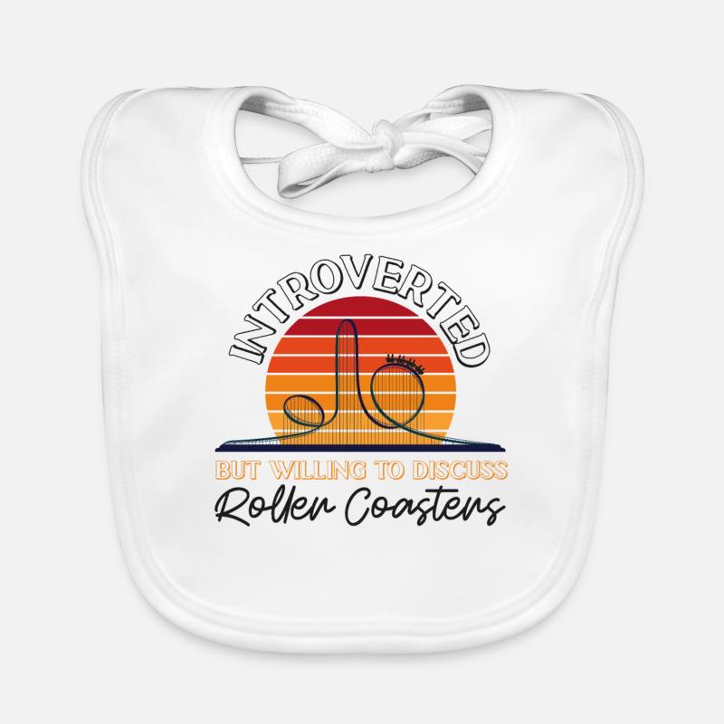 Roller Coaster Retro Vintage Baby Bio-Lätzchen