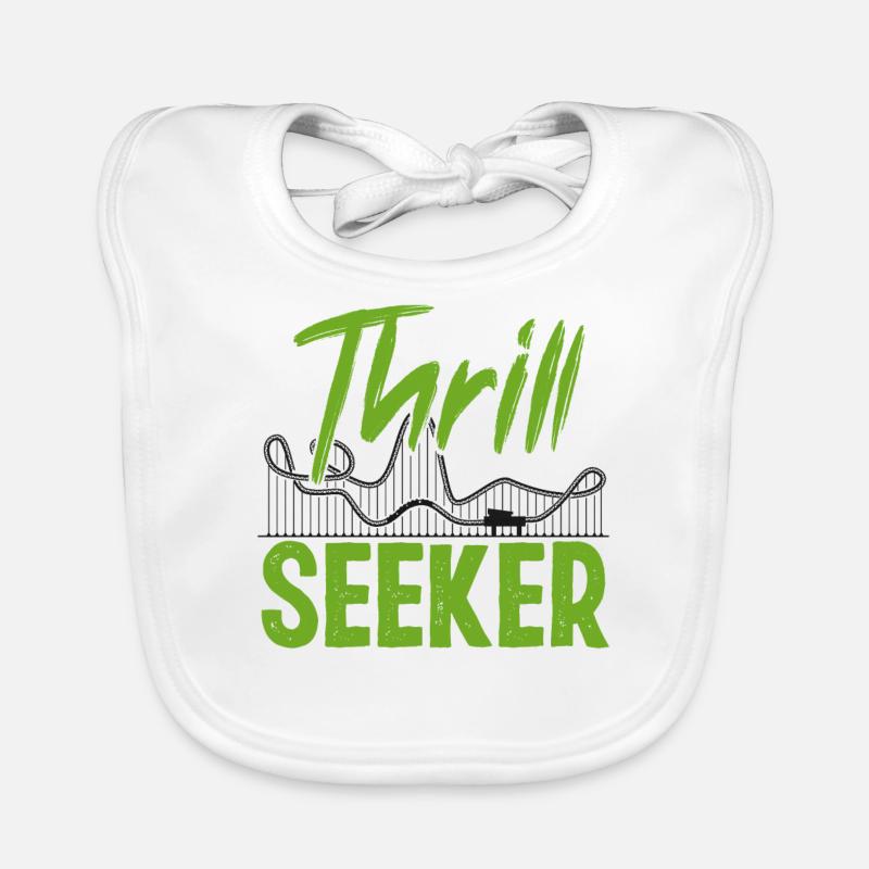 Roller Coaster Thrill Seeker Baby Bio-Lätzchen