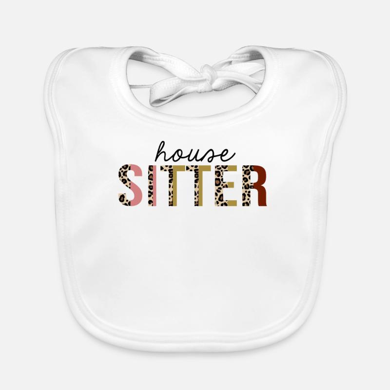 Housekeeper Leopard Print Funny Organic Baby Bibs
