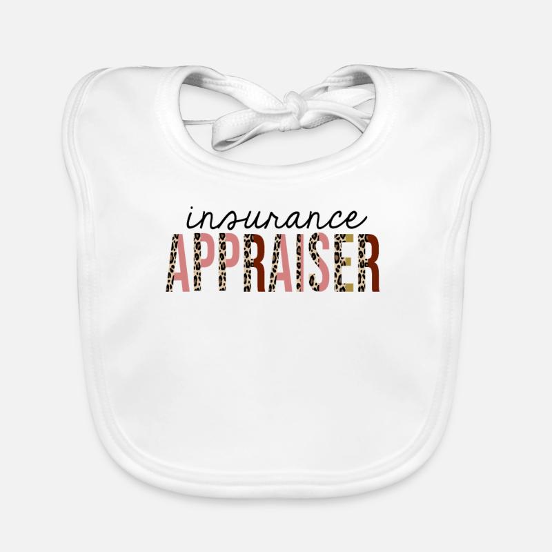 Insurance Appraiser Leopard Print Funny Organic Baby Bibs