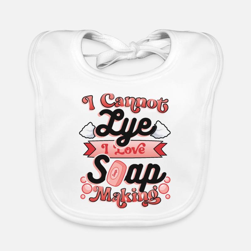 I Cannot Lye I Love soap making. Organic Baby Bibs