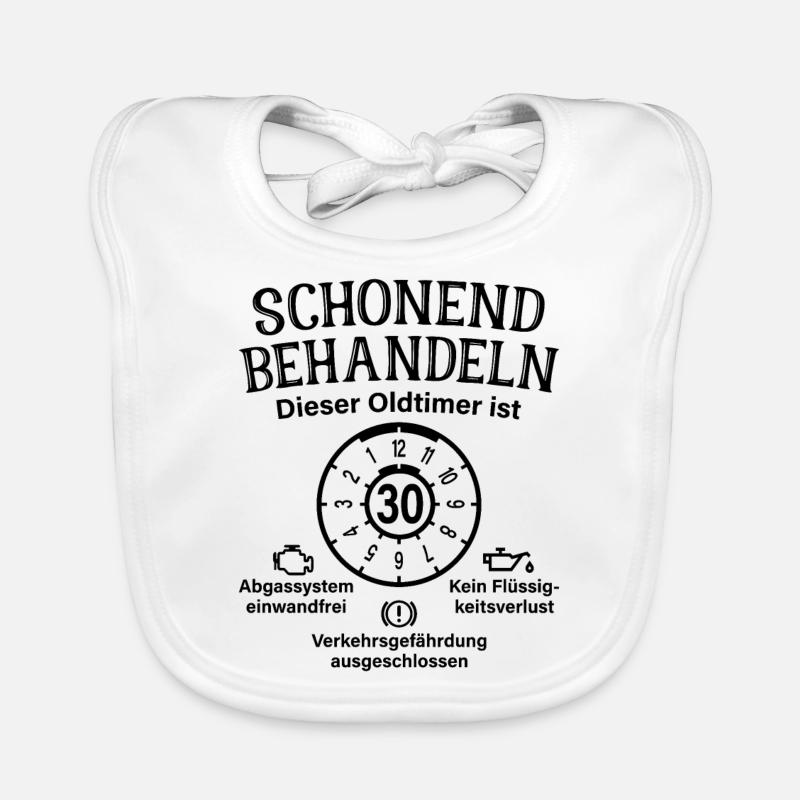 Oldtimer Ist 30 Schonend Behandeln 30. Geburtstag Baby Bio-Lätzchen