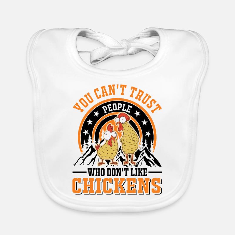 Poulet Élevage de poulet Éleveur de poulet Bavoir bio Bébé