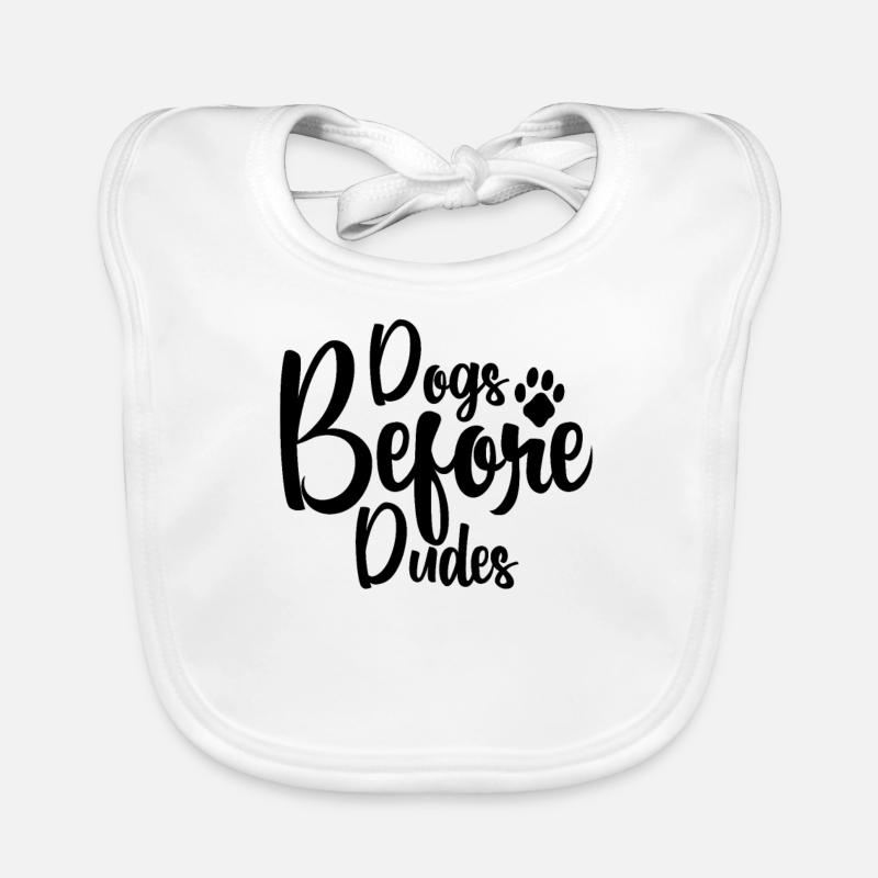 Hunde vor Kerlen Baby Bio-Lätzchen