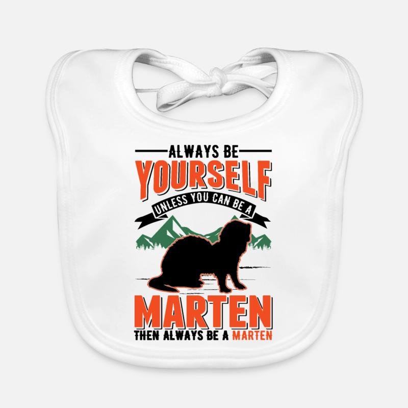 Always be yourself Marten Baummarder Marder Baby Bio-Lätzchen