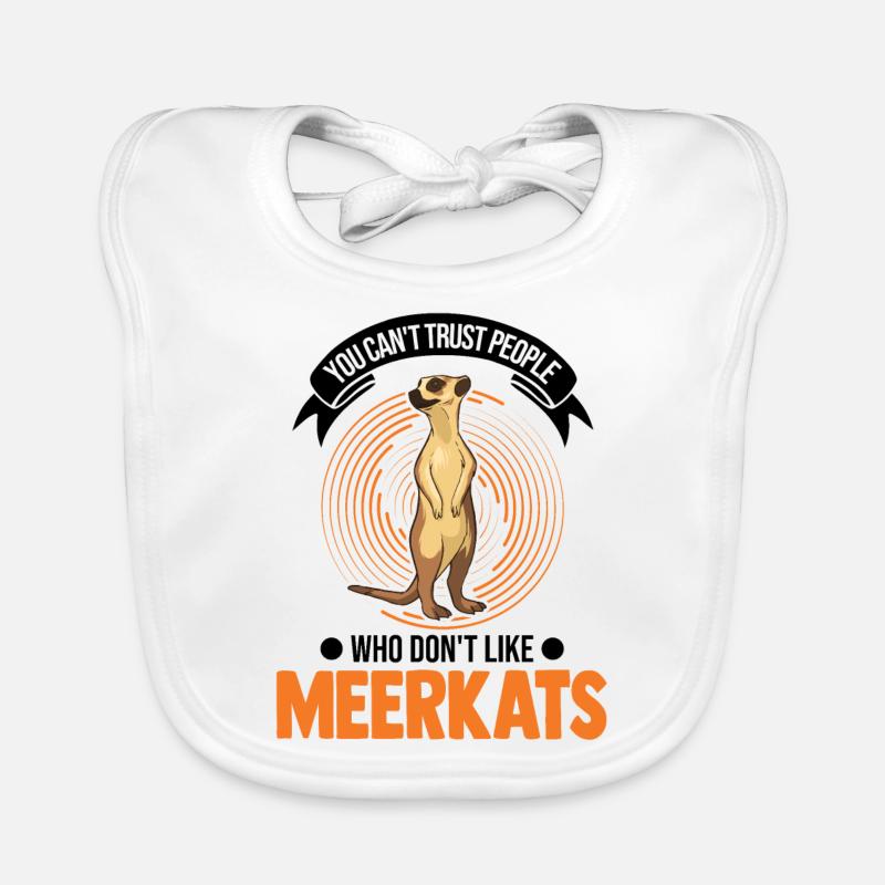 Erdmännchen Geschenk Meerkat Baby Bio-Lätzchen