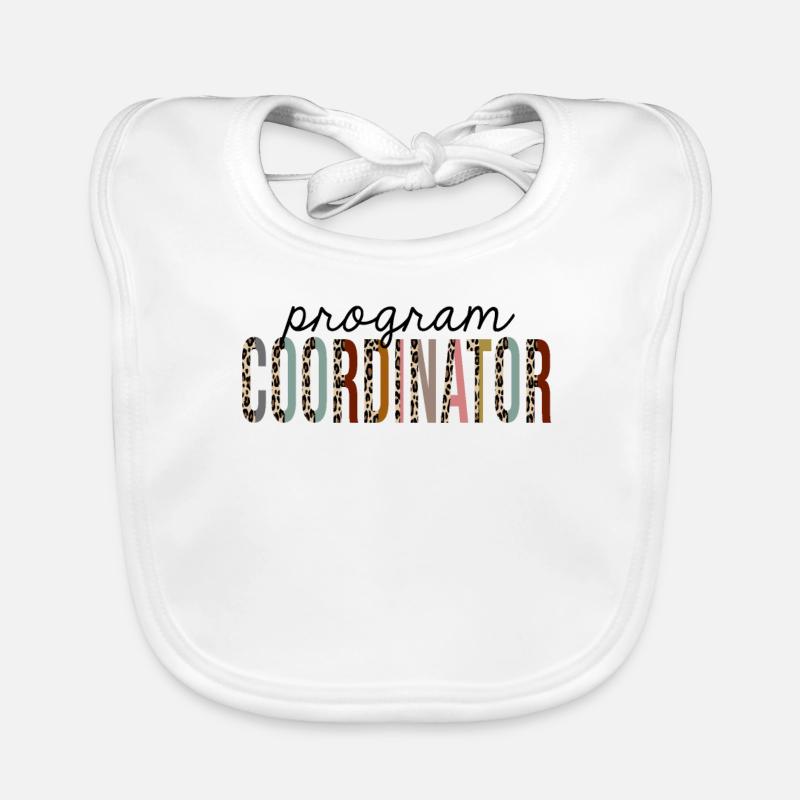 Programmkoordinator Leopard Print Funny Baby Bio-Lätzchen