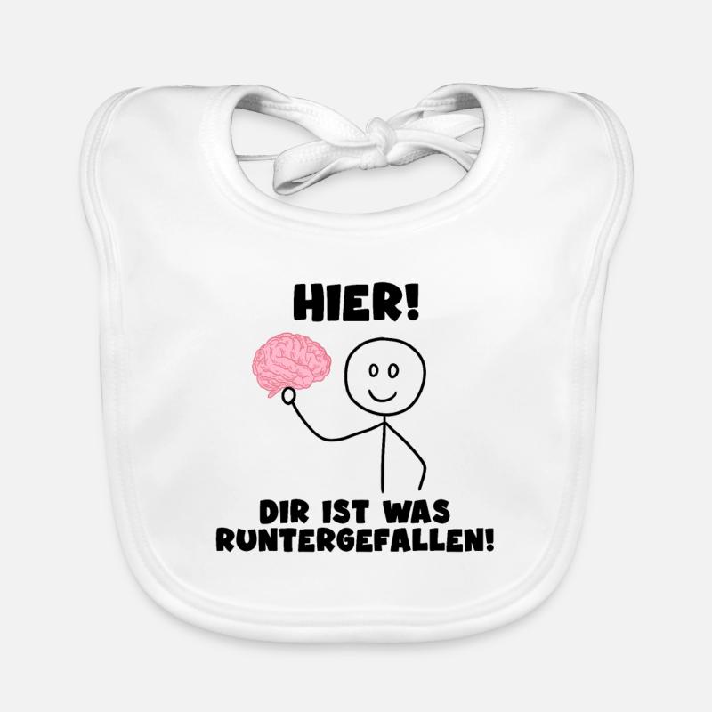 Hier Dir Ist Was Runtergefallen Baby Bio-Lätzchen