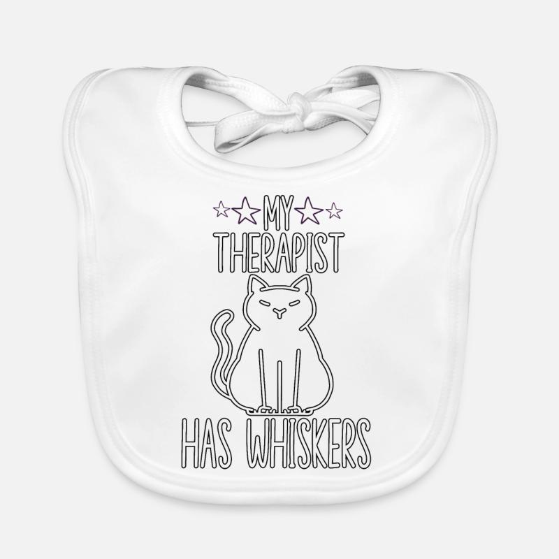 Parodie de costume de chat Drôle de propriétaire de chat Bavoir bio Bébé
