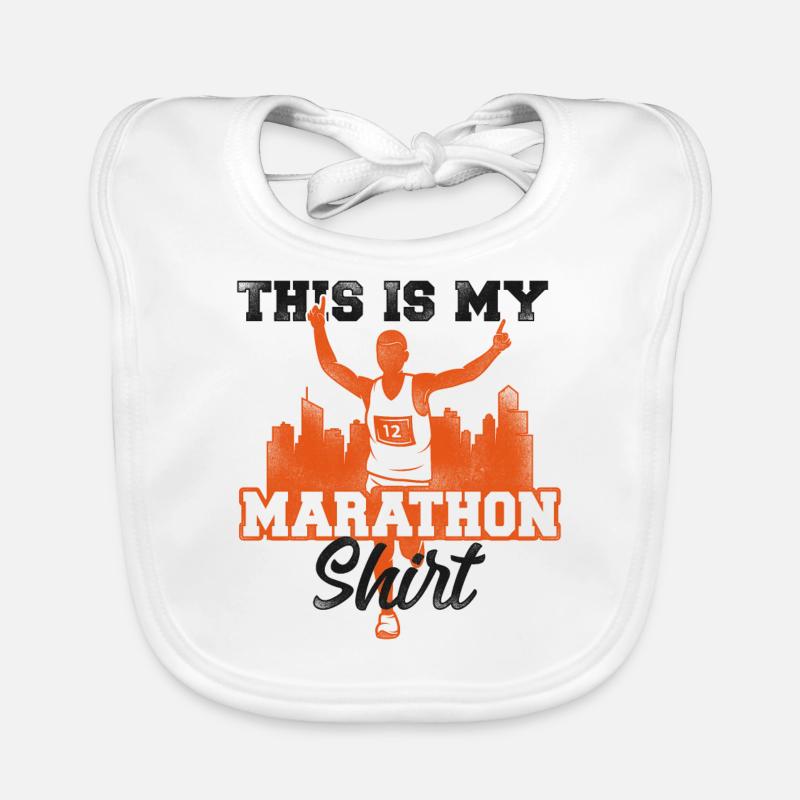 Running Runner Half Marathon Baby Bio-Lätzchen