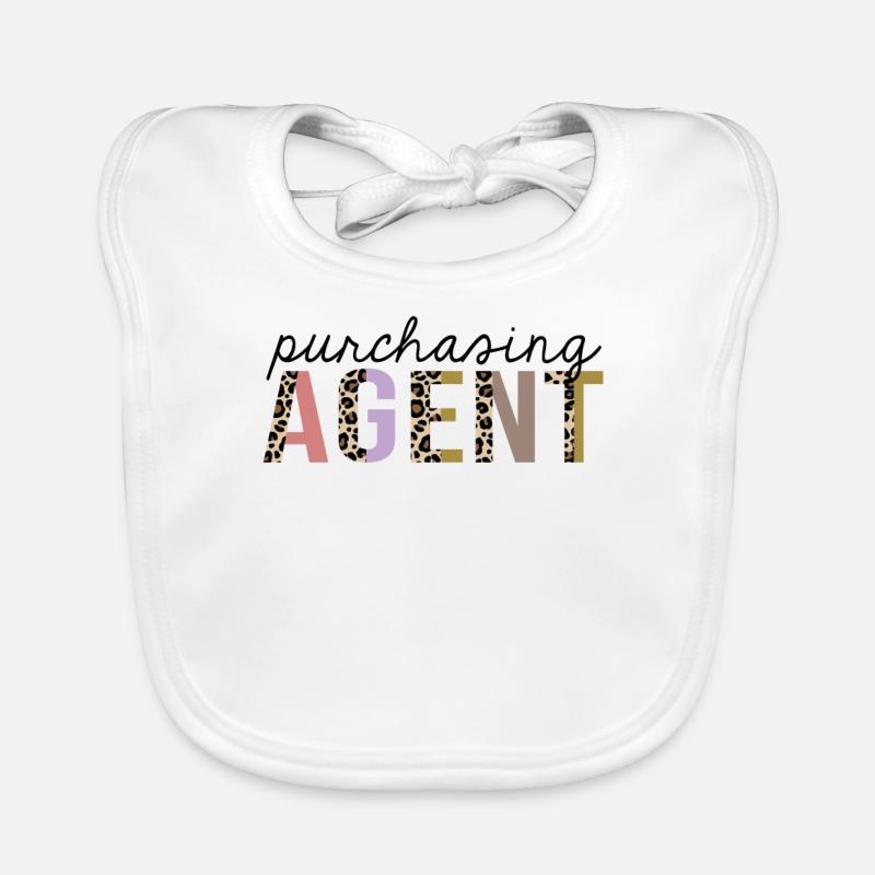 Purchasing Agent Leopard Print Funny Organic Baby Bibs