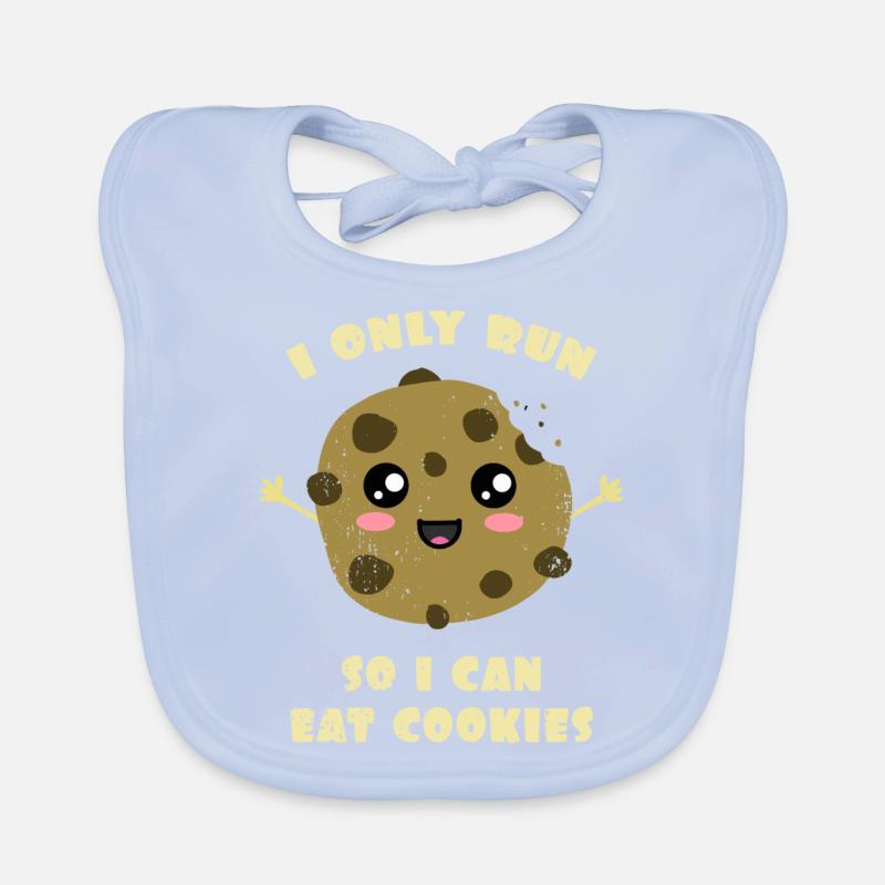 Solo corro para poder comer galletas Bavoir bio Bébé