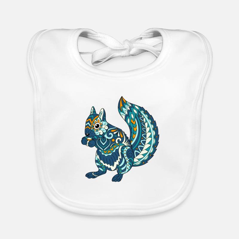 Eichhörnchen Baby Bio-Lätzchen