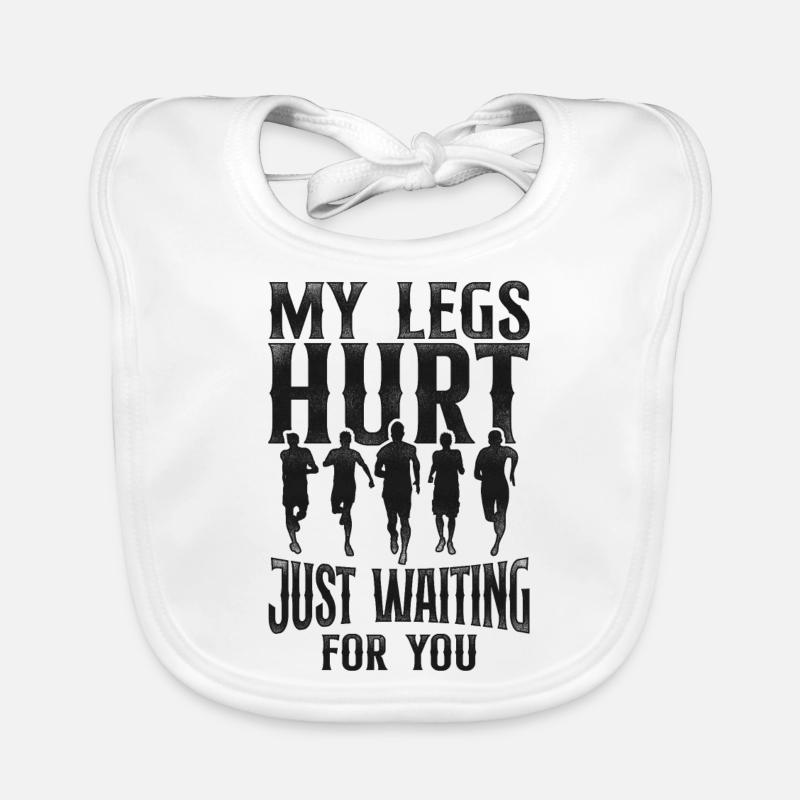 Running Runner Half Marathon Organic Baby Bibs