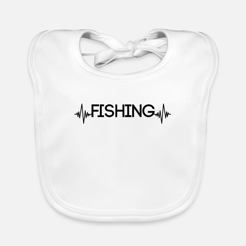 Rythme cardiaque de pêche Bavoir bio Bébé