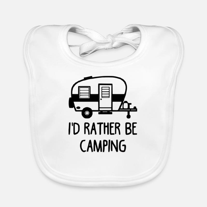 I prefer to be at the campsite Wandershirt Organic Baby Bibs