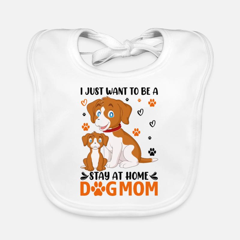 ICH MÖCHTE EINFACH NUR EINE HUNDEMAMA SEIN Baby Bio-Lätzchen