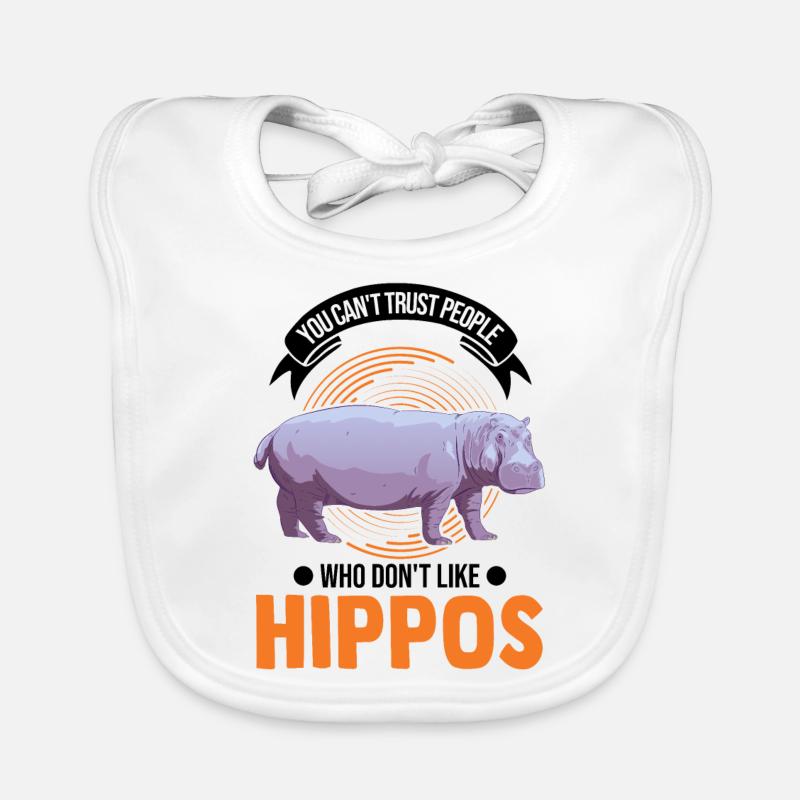 Hippo Lover Hippo Hippo Hippo Bavoir bio Bébé