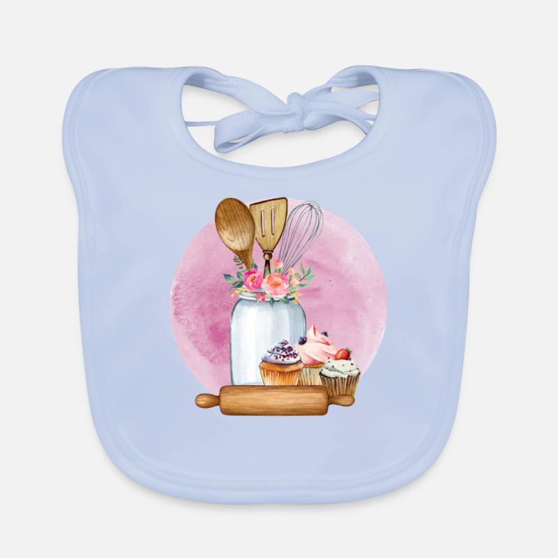 Baking Baker Baker Bakery Confectionery Cake Organic Baby Bibs