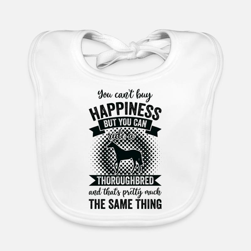 Équitation - Cheval pur-sang Bavoir bio Bébé