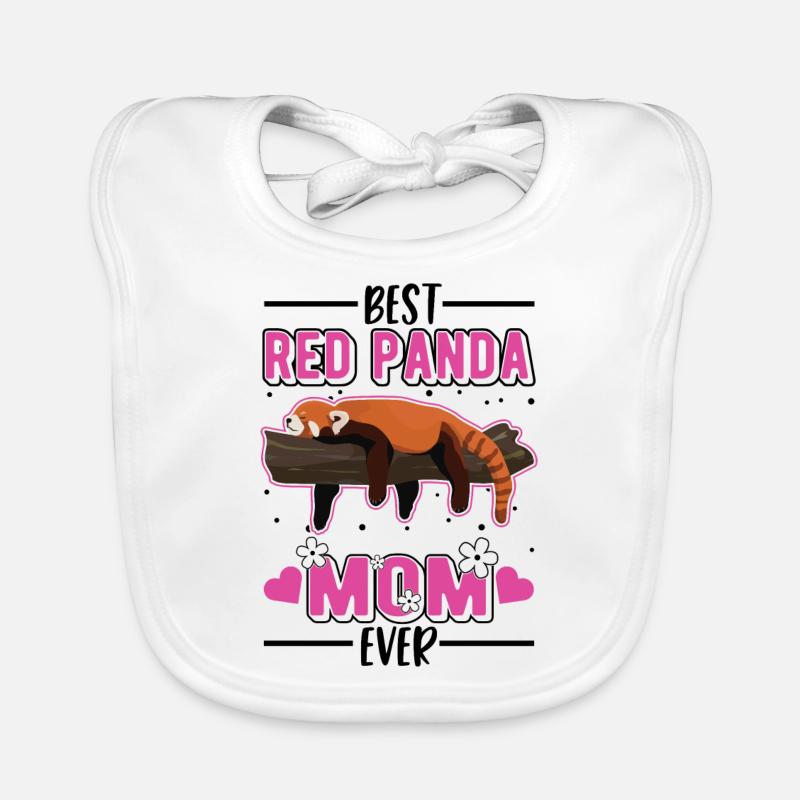 Roter Panda Mama Red Panda Mom Baby Bio-Lätzchen
