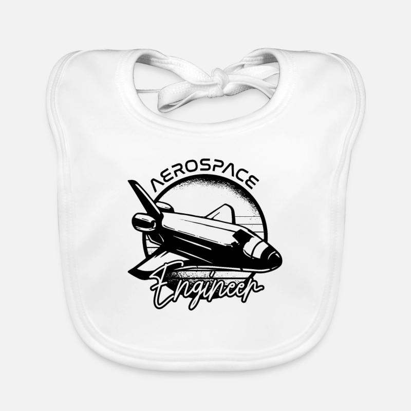 Aerospace Engineer Ship Rocket Science Space Baby Bio-Lätzchen