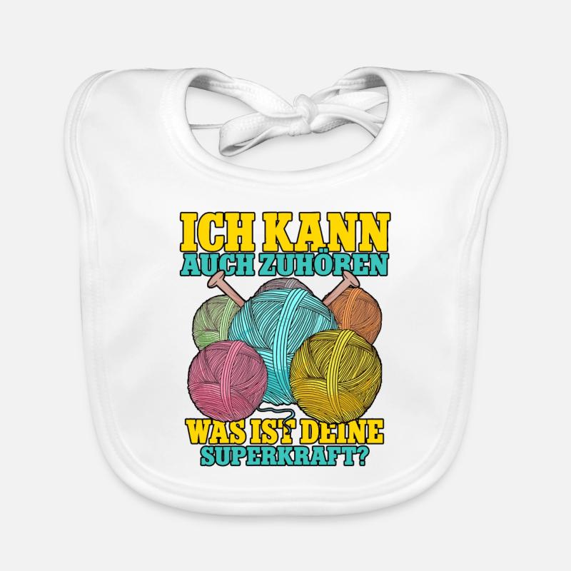 Häkeln - Baby Bio-Lätzchen - Weiß