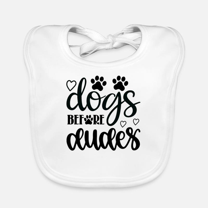 Hunde vor Kerlen Baby Bio-Lätzchen