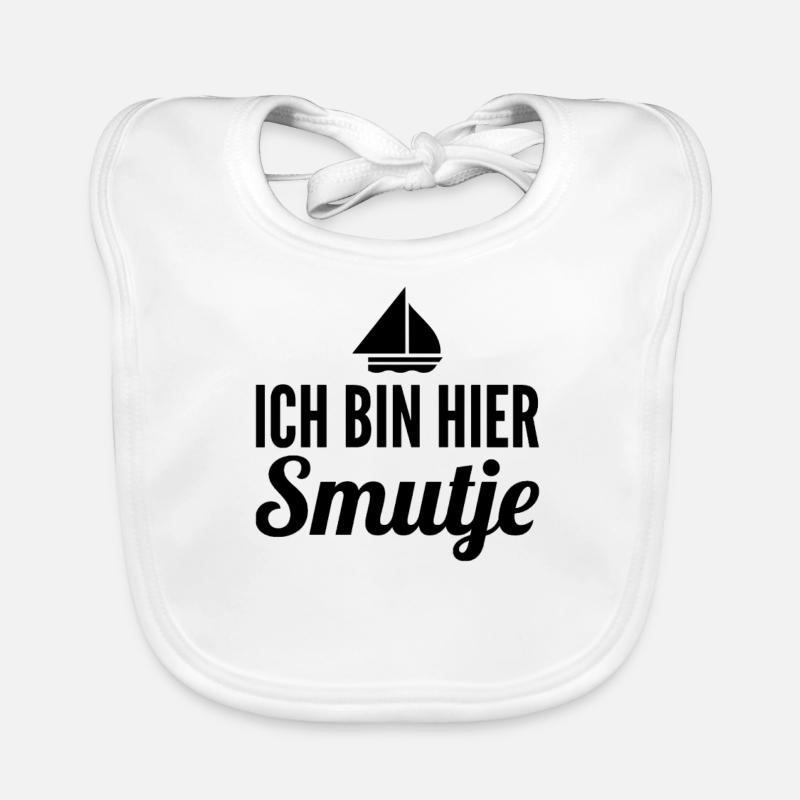 Ich bin hier Smutje Baby Bio-Lätzchen