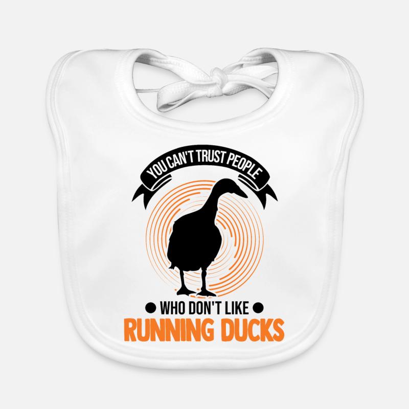 Indian Running Gift Running Duck Bavoir bio Bébé
