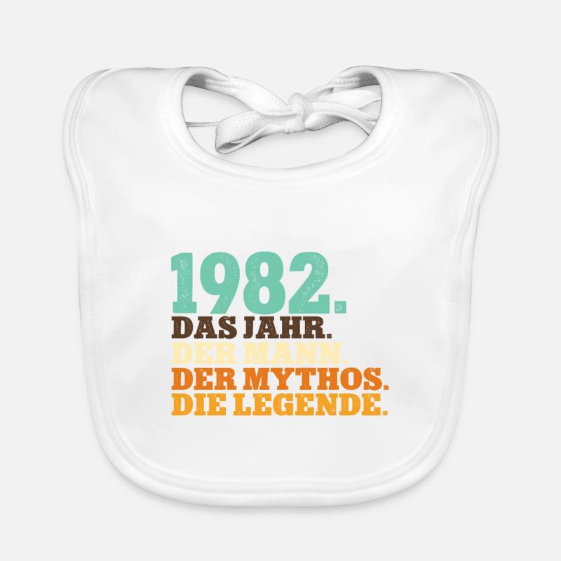 1982 Männer Geburtstag Baby Bio-Lätzchen