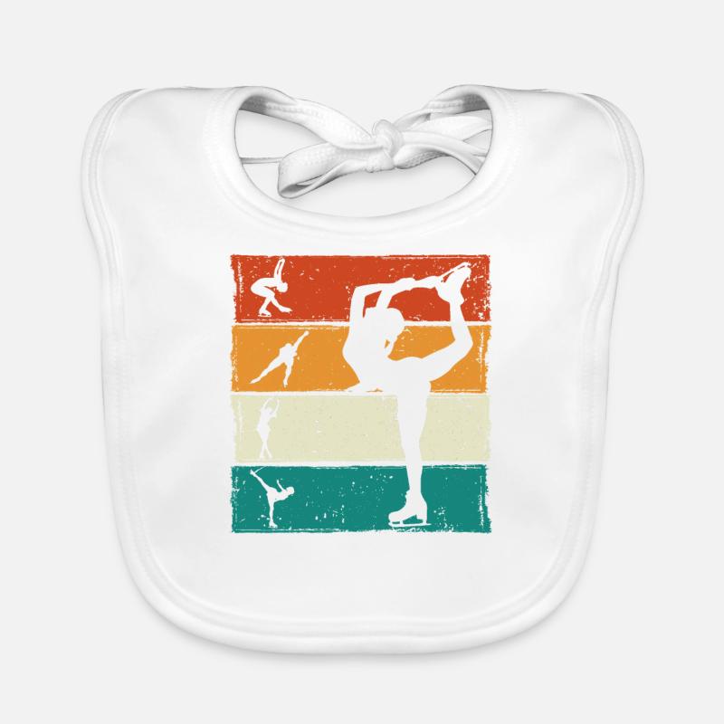 Eislaufen Baby Bio-Lätzchen