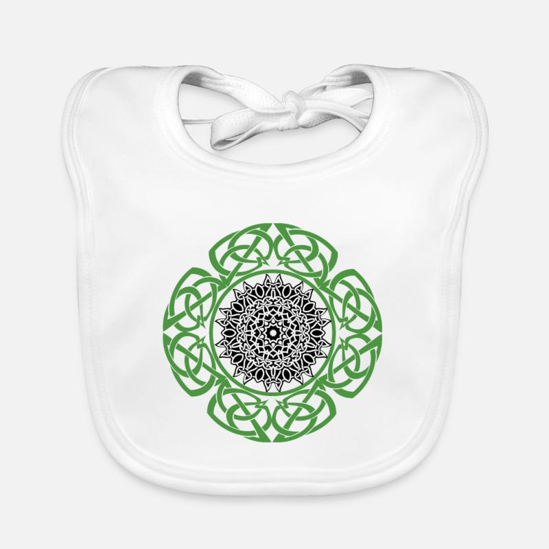 Celtic Irland Wikinger Keltisch Knoten Muster Baum Baby Bio-Lätzchen