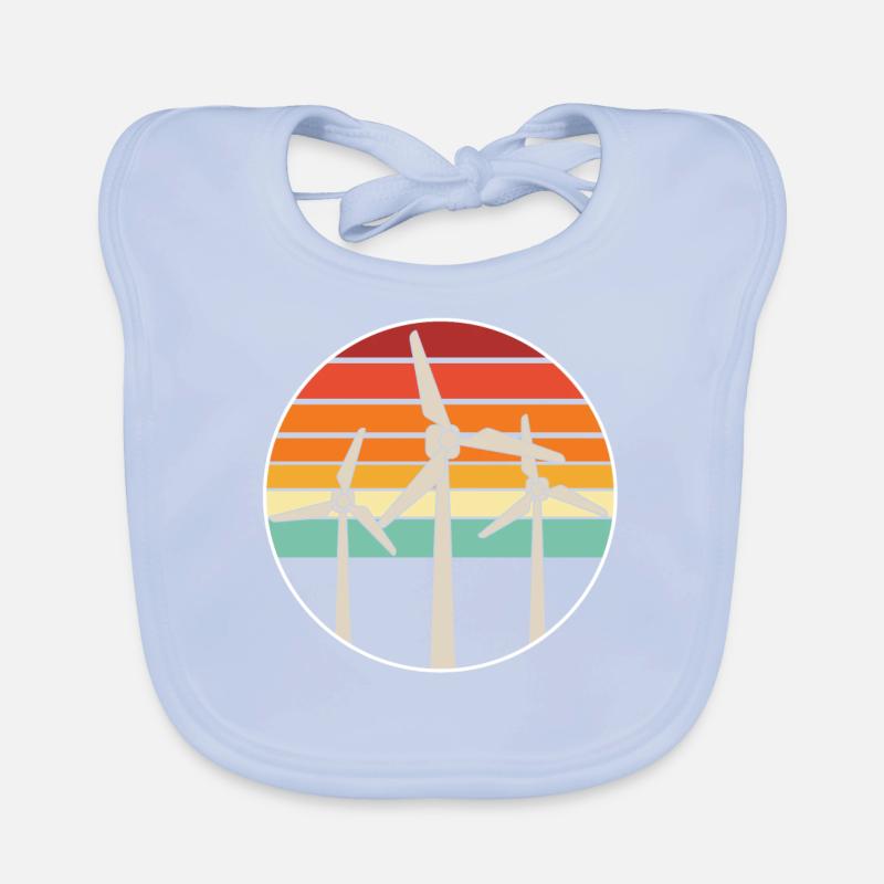 Windkraft Windanlage Windräder Windrad erneuerbare Baby Bio-Lätzchen