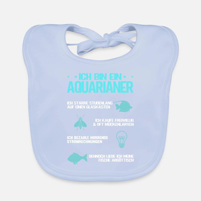 Ich bin ein Aquarianer Baby Bio-Lätzchen