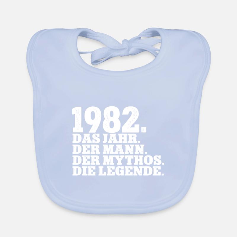 1982 Männer Geburtstag Baby Bio-Lätzchen