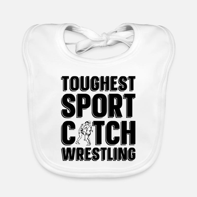 Le plus dur Sport Catch Wrestling Lutteur Grappling Bavoir bio Bébé