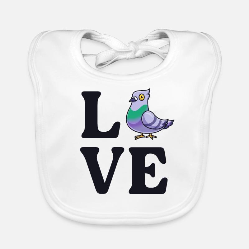 Pigeon Lover Bird Watcher Owner Ornithologist Organic Baby Bibs