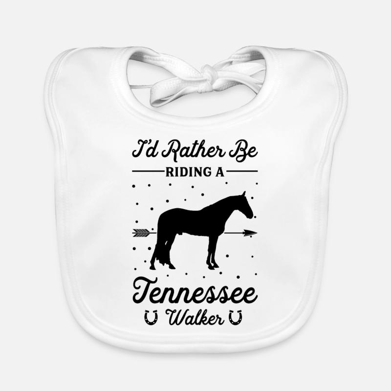 Reiten Eines Tennessee Walker Baby Bio-Lätzchen