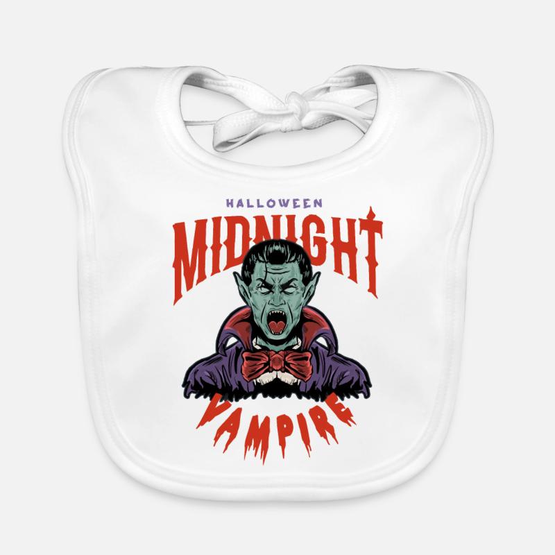 Dracula Midnight HALLOWEEN Organic Baby Bibs