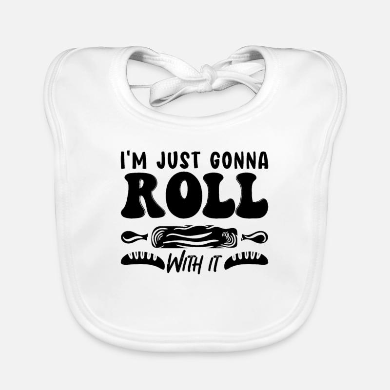 Je vais juste rouler Baker Bakery Cake Bakery Chef Bavoir bio Bébé