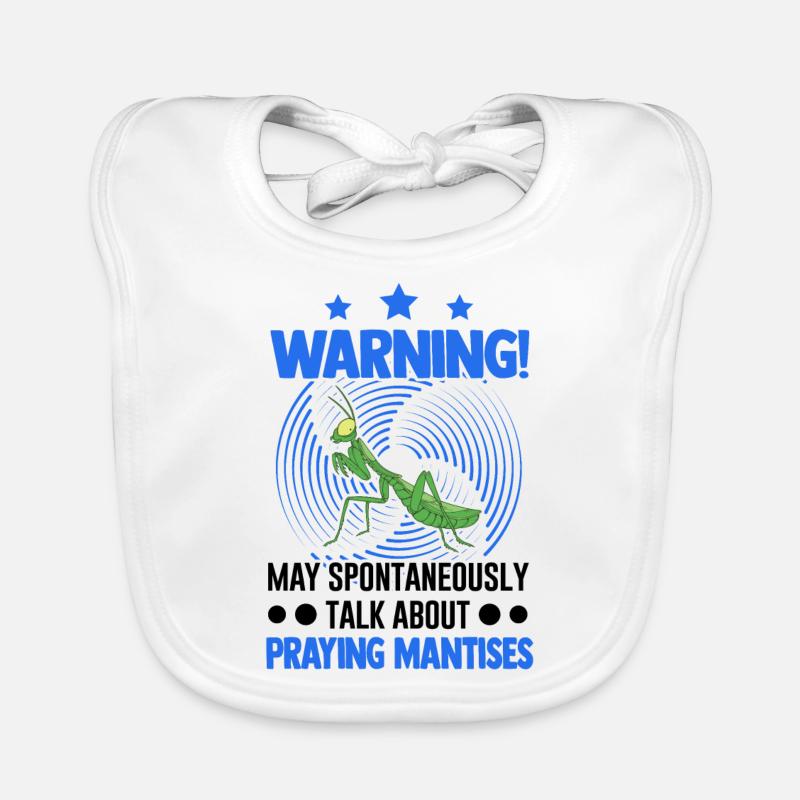 Praying mantis mantis mantis mantis Organic Baby Bibs