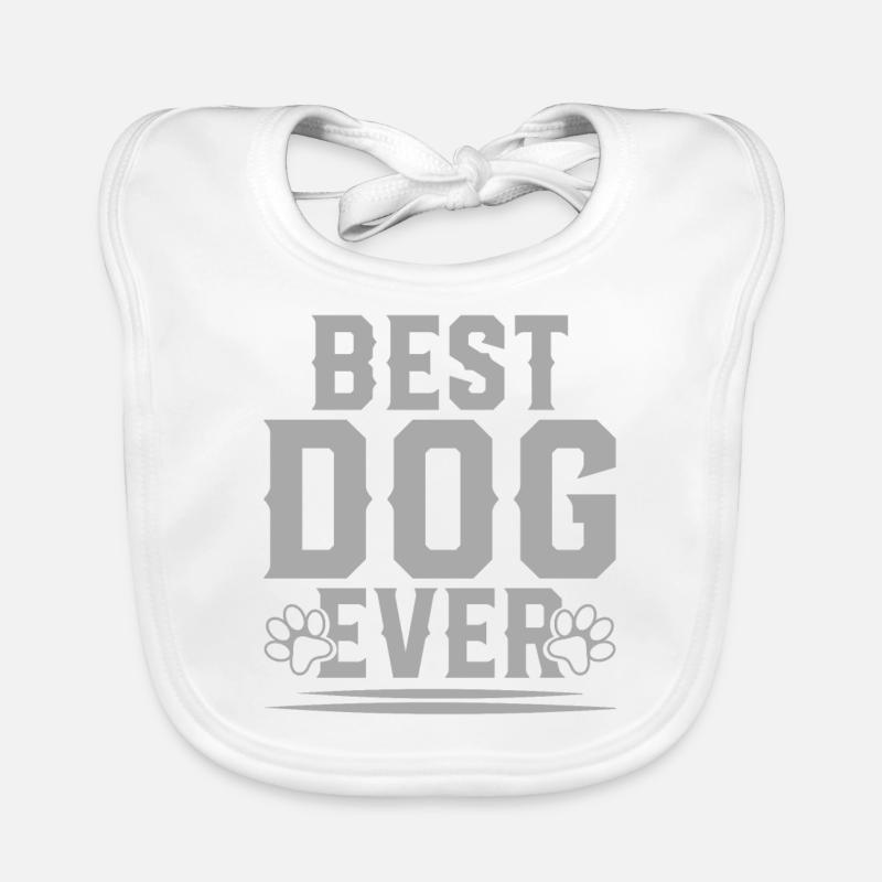 Bester Hund - Baby Bio-Lätzchen - Weiß