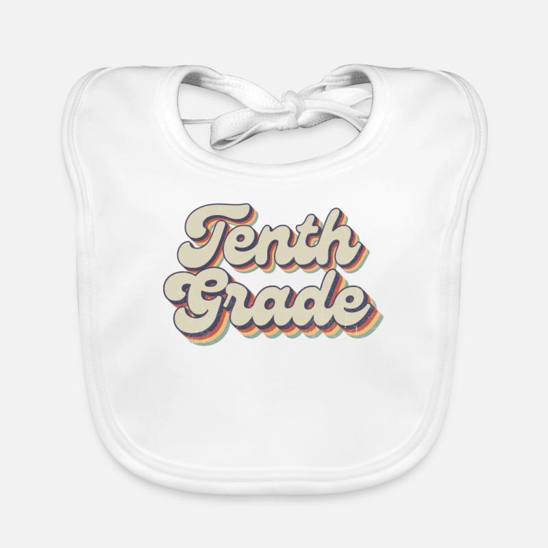 Boho Rainbow - Tenth Grade Teacher Organic Baby Bibs