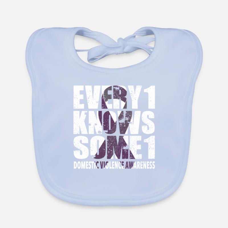 #Every1KnowsSome1 häuslicher Gewalt Baby Bio-Lätzchen