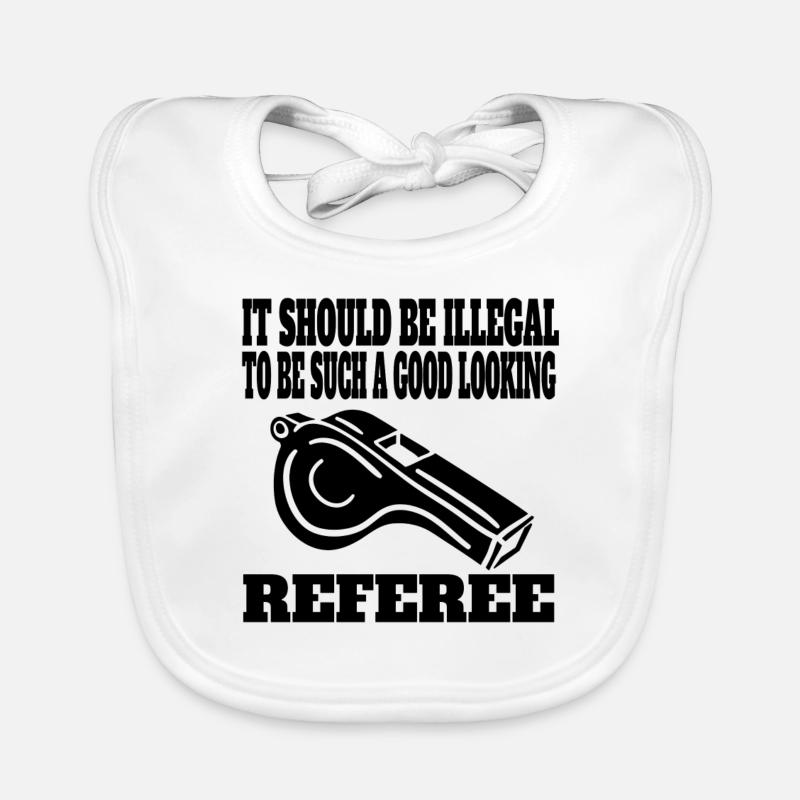 Referee Football Referee Gift Organic Baby Bibs