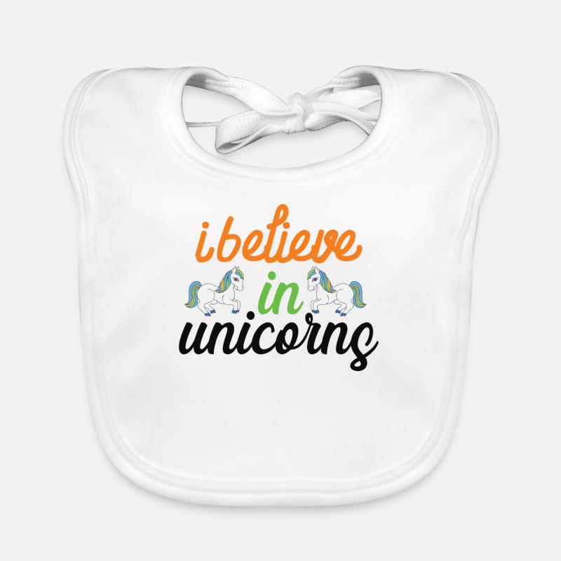 Ich glaube an Einhörner Unicorn Baby Bio-Lätzchen