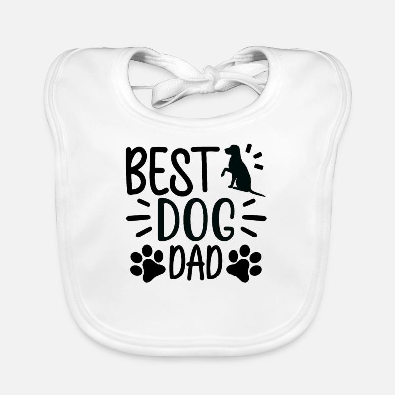 Bester Hunde-Dad Baby Bio-Lätzchen